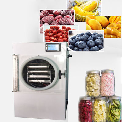 Cina 8kg Vacuum Small Freeze Dryer Untuk Daging Sapi Dendeng Ikan Daging Ayam pemasok